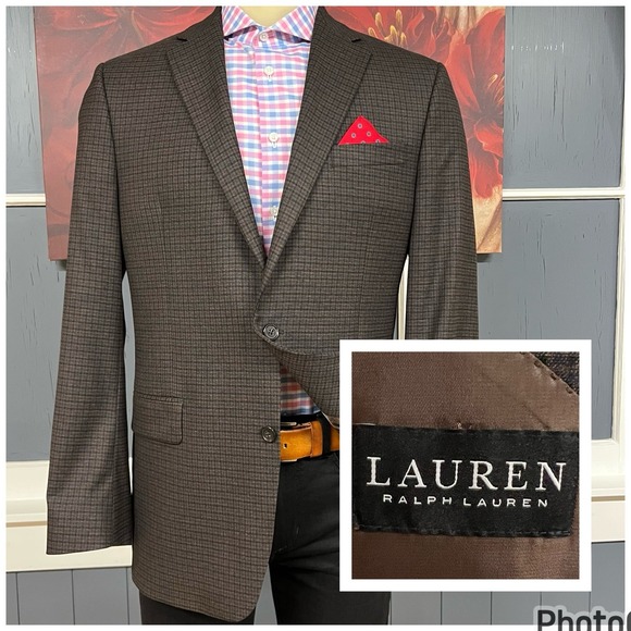 Lauren Ralph Lauren Other - Lauren Ralph Lauren Blazer Sport Jacket Mens 42L Long Polyester Blend‎ Stretch
